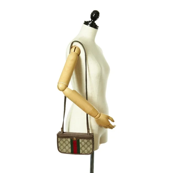 SOLD!!! Gucci Ophidia GG Supreme & Leather Mini Bag - Picture 9 of 12